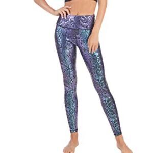 DovPod Snake Black Wild Yoga Leggings Sz L